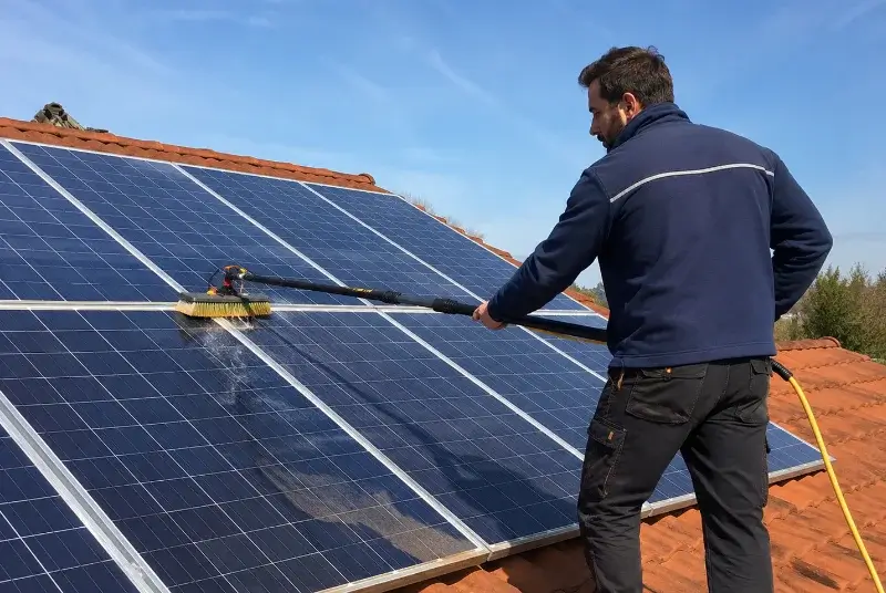 Nettoyage et entretien de panneaux solaires à Roaix